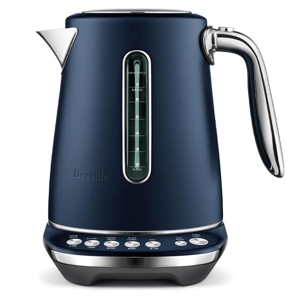 Electric kettle for tea and coffee brewing with temperature control.