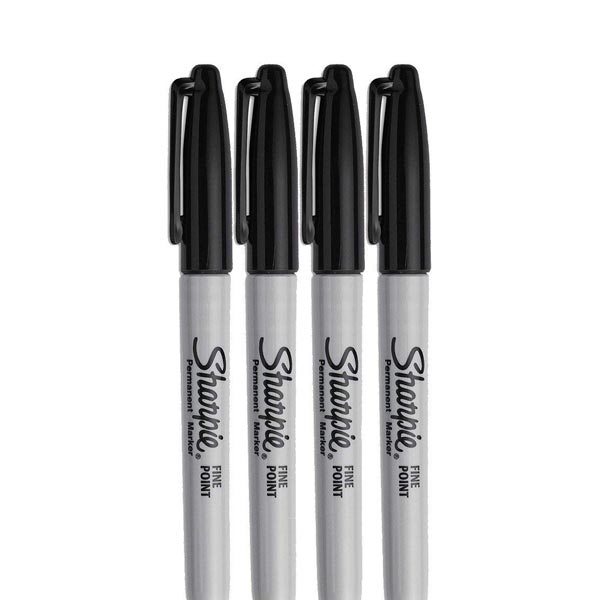 black sharpie markers