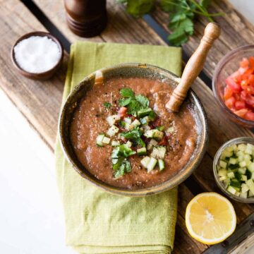 Blended easy gazpacho soup recipe
