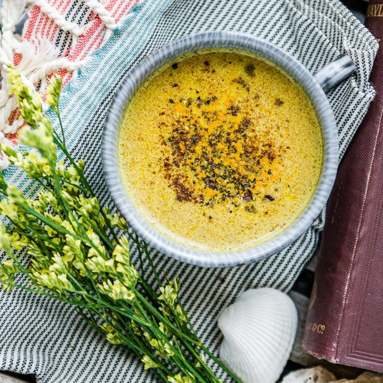 Turmeric Latte (Golden Milk Recipe) - Real + Vibrant