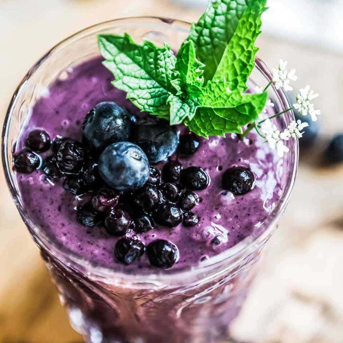 Healthy Blueberry Smoothie Recipe The Best Breakfast Blend