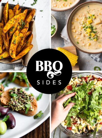 Collection of healthy bbq side dishes to serve this summer