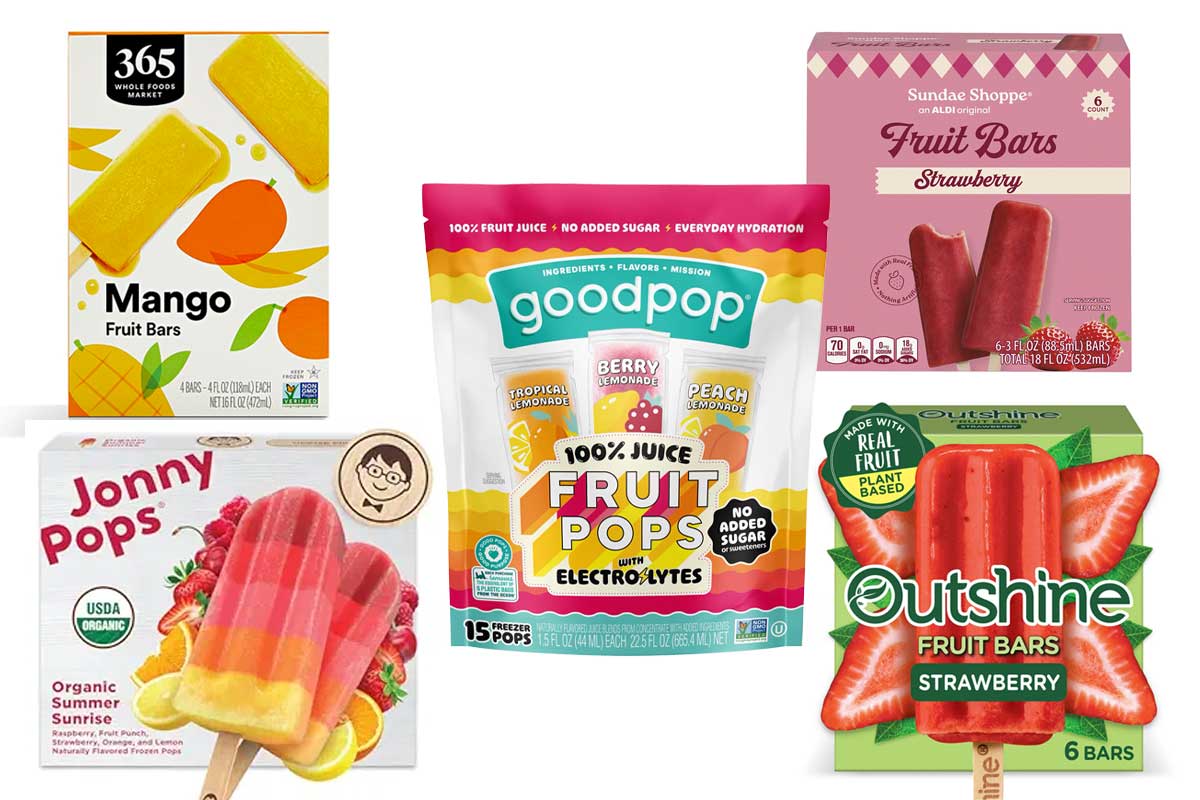 Various popsicle boxes from the store