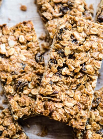 healthy snacks for kids like homemade granola bars.