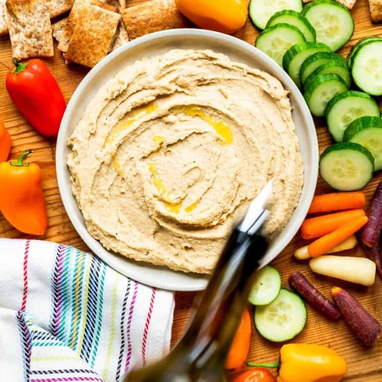 homemade hummus