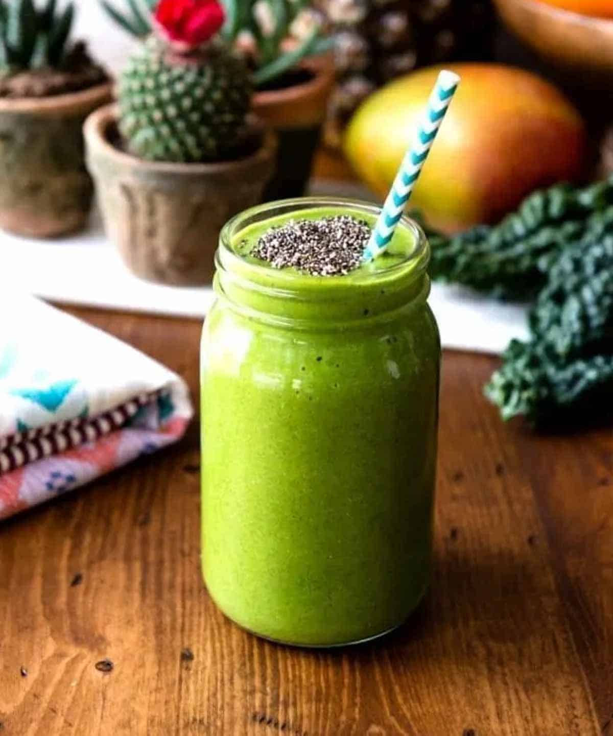 chia seeds turn smoothies into cream machines