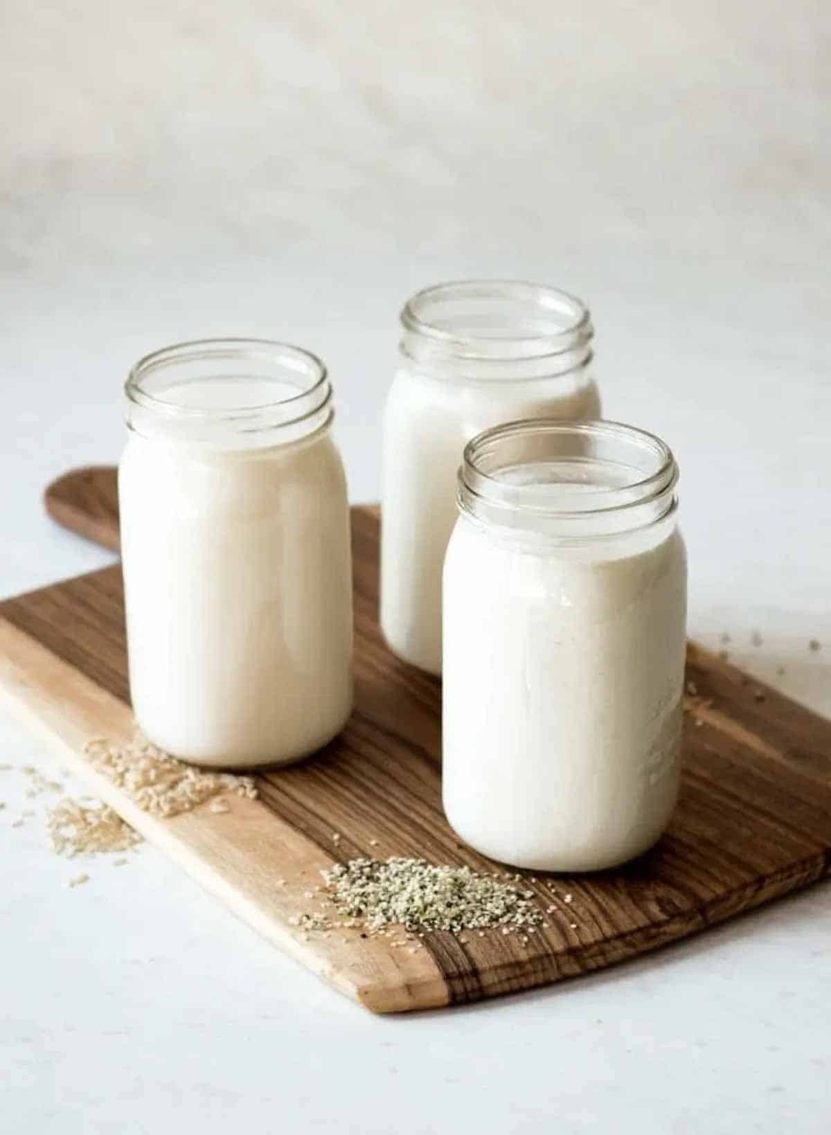 homemade nut milks make a great smoothie thickener