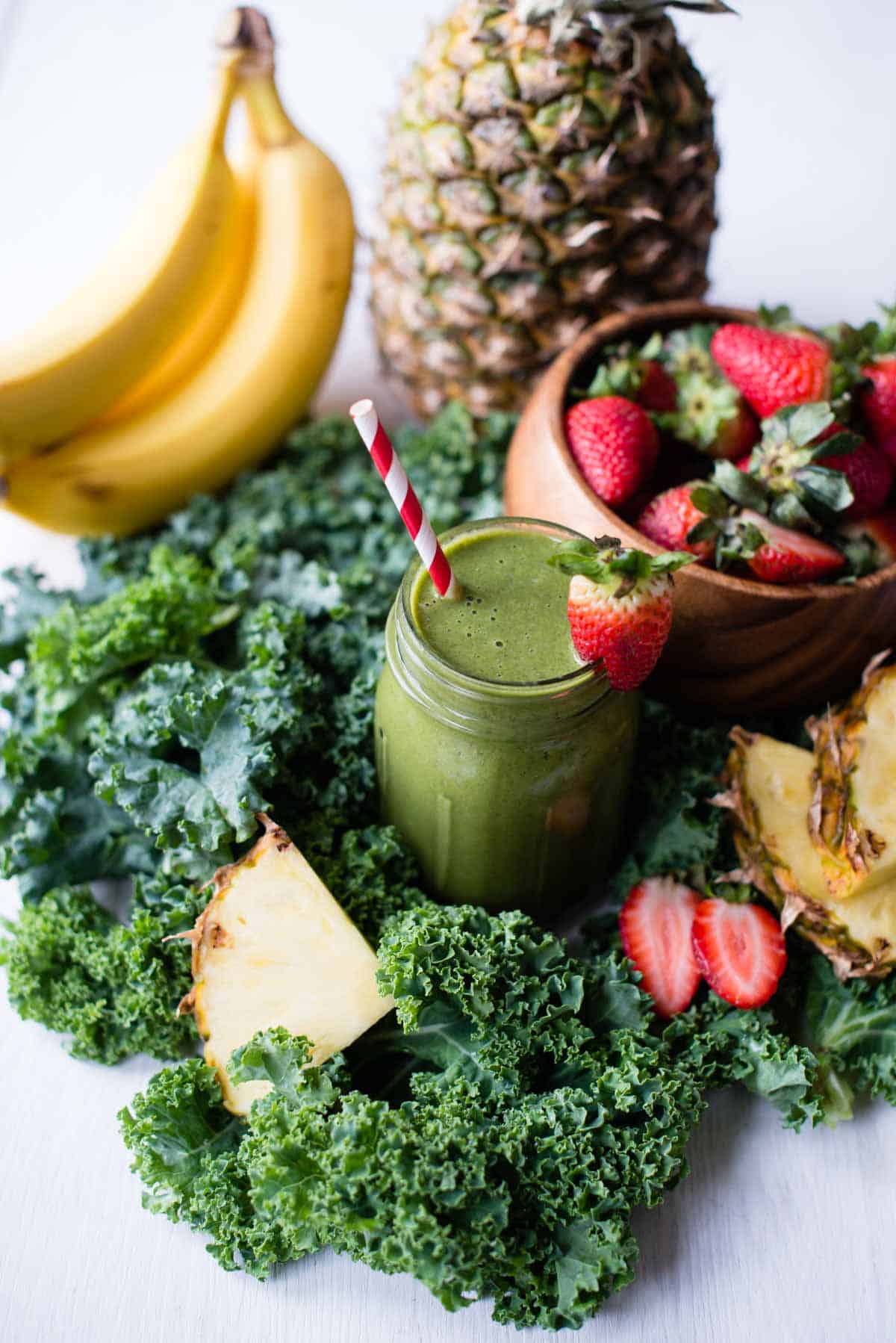 Kale Banana Smoothie Naturally helps with weight loss