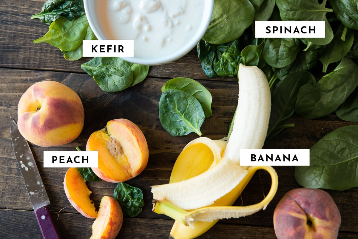 Ingredients for kefir smoothie
