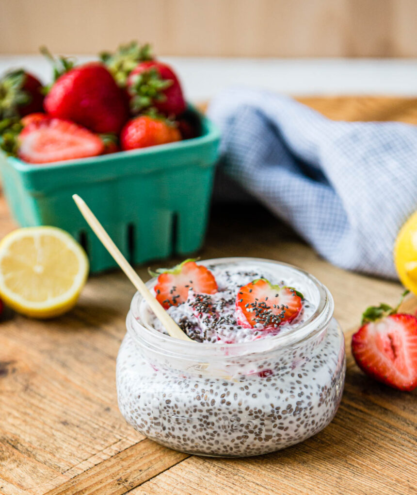 Strawberry Lemon Chia Pudding - Simple Green Smoothies