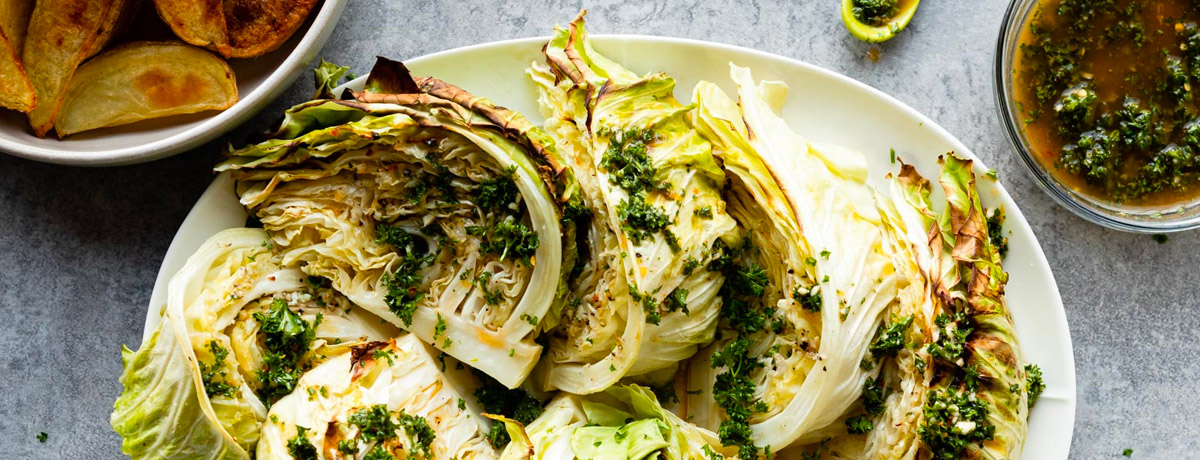 roasted cabbage wedges recipe