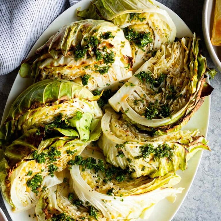 Roasted Cabbage Wedges Simple Green Smoothies 