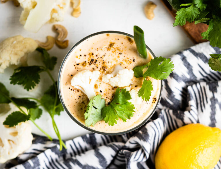 Savory Cauliflower Smoothie Simple Green Smoothies