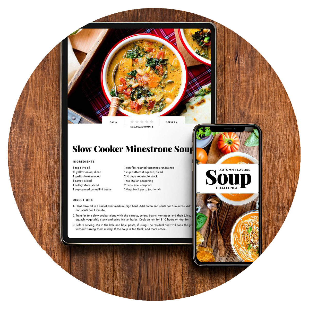 Digital soup challenge guide on ipad