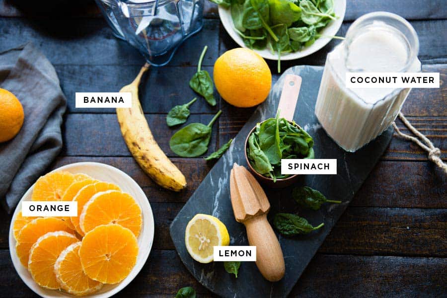 ingredients for a smoothie
