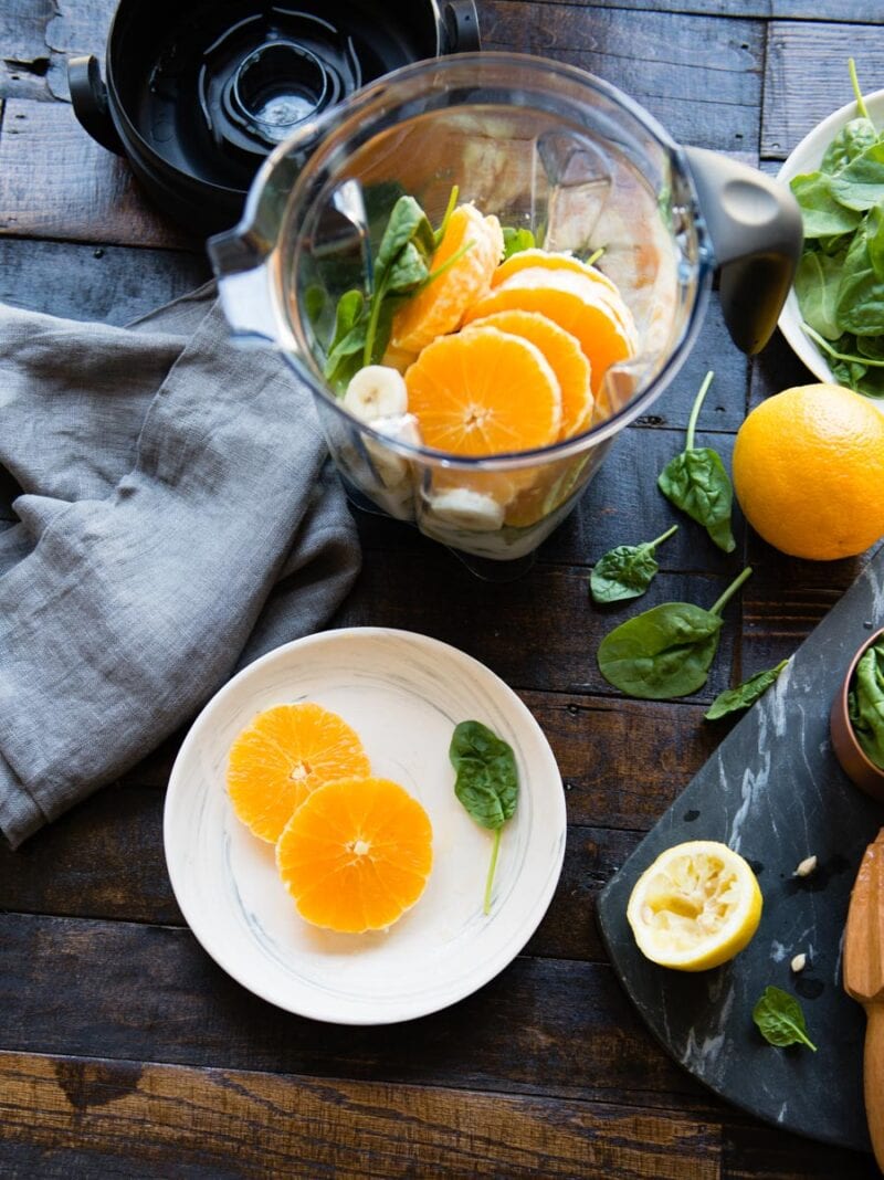 Orange Spinach Banana Smoothie Simple Green Smoothies