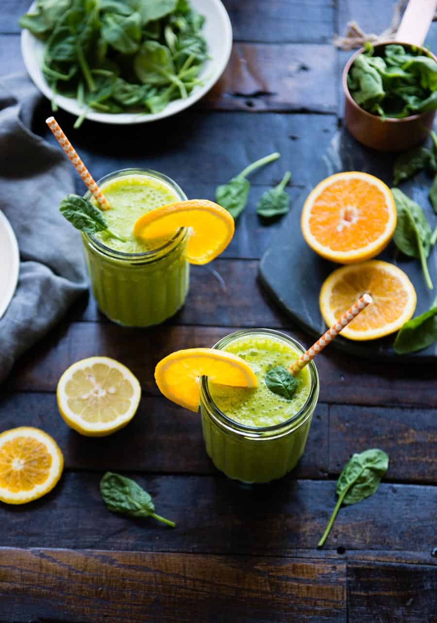 Orange Spinach Banana Smoothie - Simple Green Smoothies