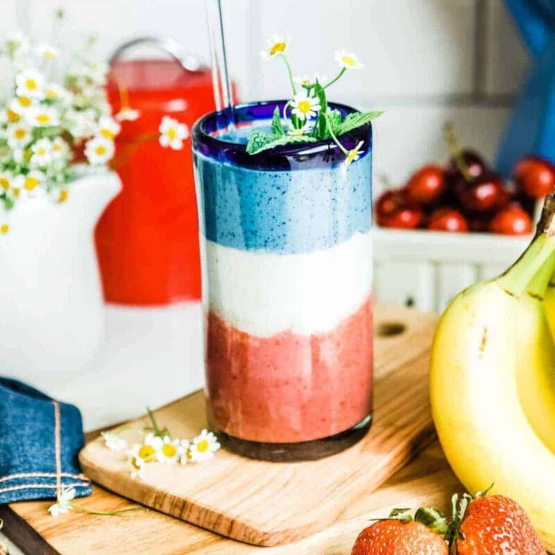 strawberry blueberry smoothie
