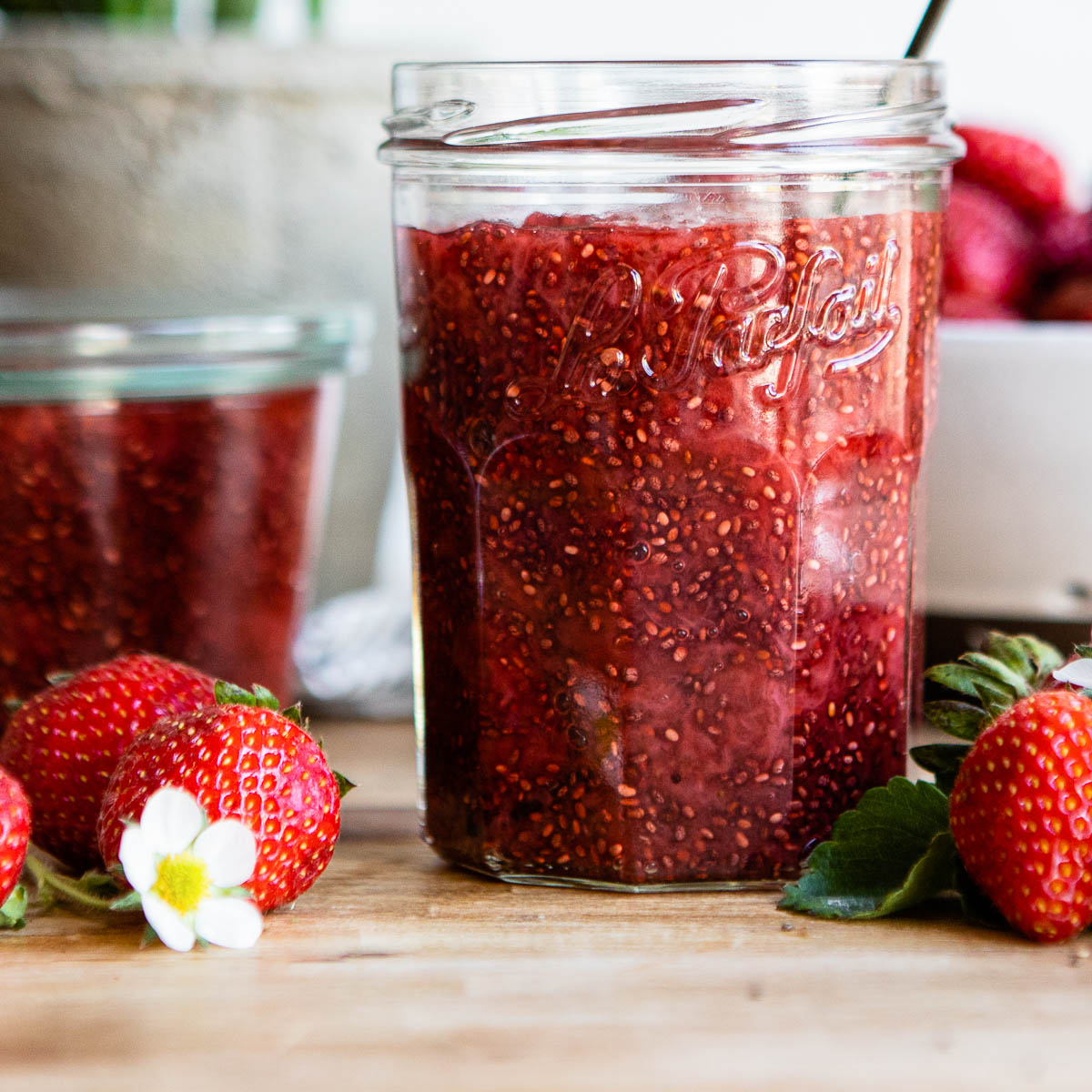 Easy Strawberry Chia Jam - Simple Green Smoothies