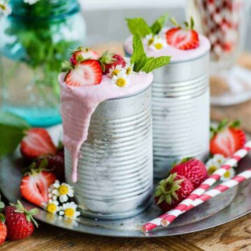 Strawberry Vegan Milkshake recipe