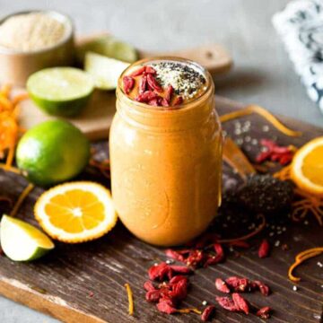 a delicious superfood smoothie packed with plant based nutrients