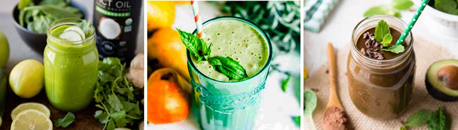 smoothies with herbs