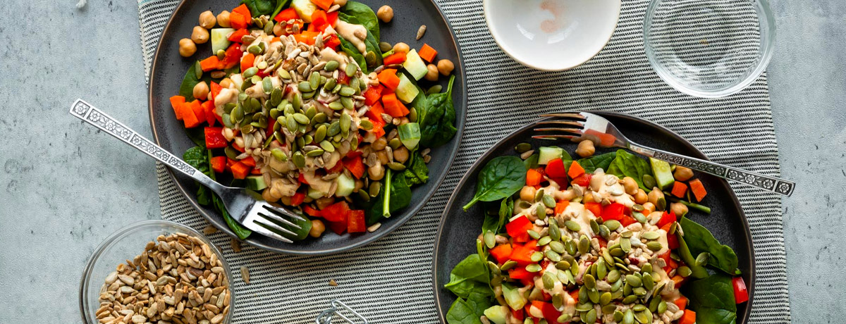 sweet and crunchy chickpea salad recipe