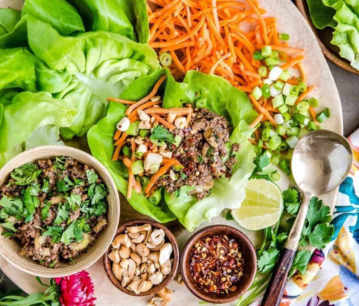 Thai lettuce wraps recipe