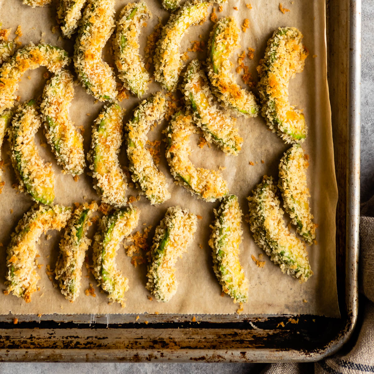 Baked avocado fries