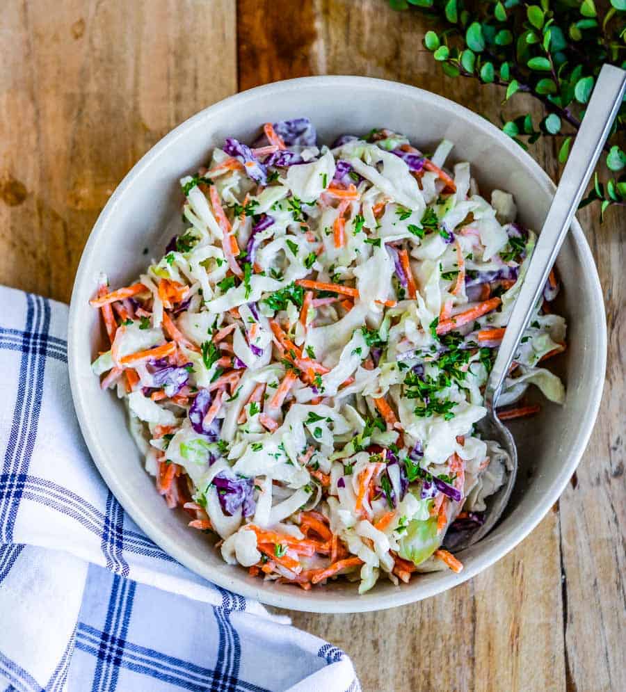 easy coleslaw recipe for vegan tacos