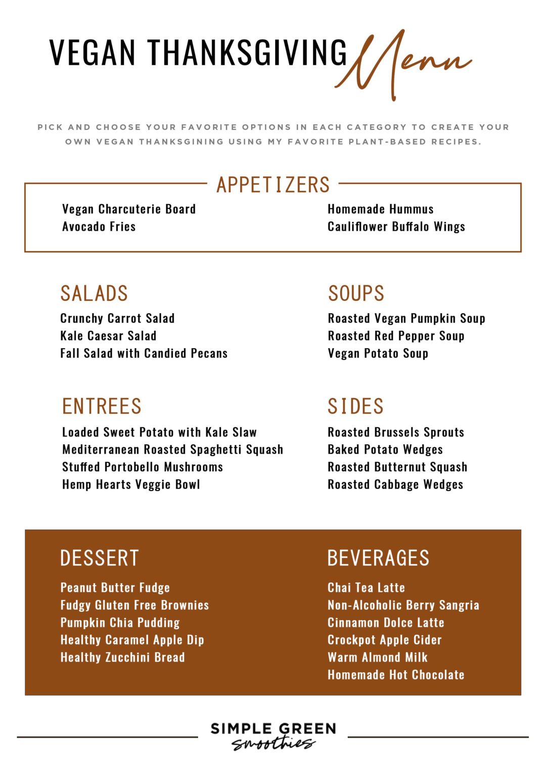 30+ Vegan Thanksgiving Recipes | Appetizers, Sides & Desserts