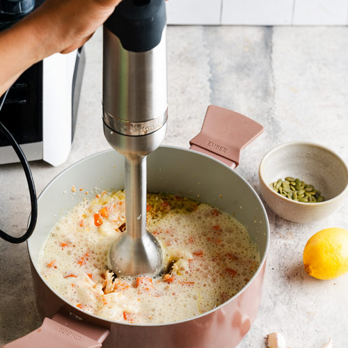 Vitamix immersion blender with soup