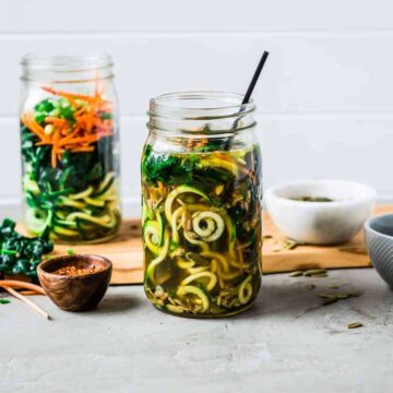 zoodles in a jar